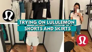 LULULEMON SHORTS | Trying On All the Shorts & Skirts at Lululemon