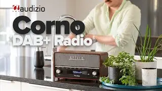 Audizio Corno Retro DAB+ Radio Grey