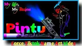 Force Name Art Video Editing | Viral Name Art Video | Tiktok name art video editing |Kinemaster edit