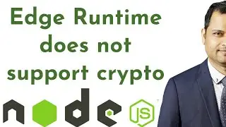 Next js Middleware Error   The edge runtime does not support Node js crypto module