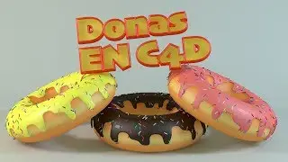 🍩Cómo Crear una Dona en Cinema 4D - 🍩 TUTORIAL | ANGEL DECUIR