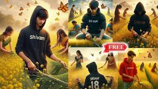 Viral AI Photo Editing | Sarso Katai Name Photo Editing | Bing Image creator AI