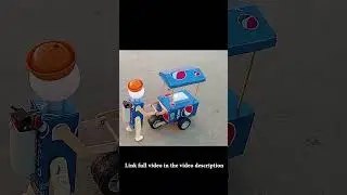 Rickshaw With Robot From Pepsi Cans