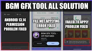 HOW TO FIX FILE PERMISSIONS PROBLEM OF BGM GFX TOOL / ANDROID 13,14 BGM GFX TOOL ERROR FIXED 