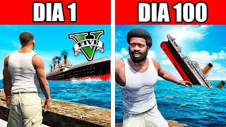 SOBREVIVÍ 100 DÍAS en el TITANIC en GTA 5!