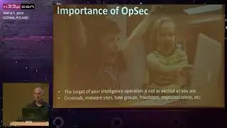 07. x33fcon 2019 - Techniques and Tools for becoming an Intelligence Operator by Robert Sell