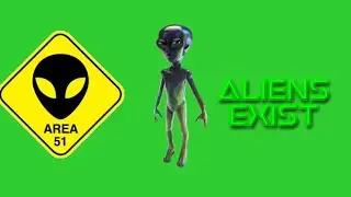 3d alien green screen footage vfx 360