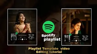 Spotify Music Template Status Video editing tutorial in Tamil| Avee music player template download