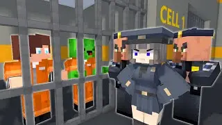 MAIZEN :  JJ & Mikey ESCAPE from PRISON - A Minecraft Animation