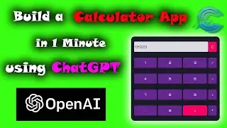 Build a Calculator App in 1 Minute using ChatGPT #openai #chatgpt