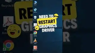 Reset Graphics Driver with keyboard shortcut | Fix Black Screen || #shorts #youtubeshorts #reels