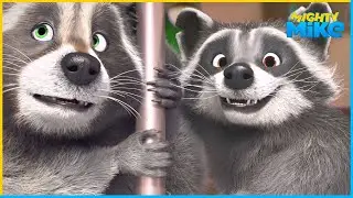 Turtle Adventures and Raccoon Chaos | Mighty Mike | 40' Compilation | Cartoon for Kids