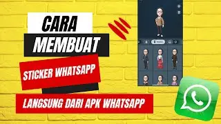 Cara membuat sticker avatar whatsapp langsung dari aplikasi whatsapp