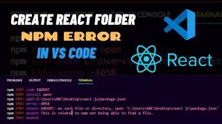 npm start error react js | npx create-react-app error #npm #npx #reactjs