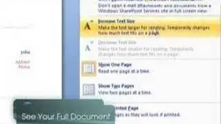 Microsoft Office Word 2007 Tip - Full-Screen Reading