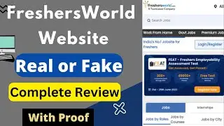 FreshersWorld Real or Fake | FreshersWorld Review | FresherWorld Work From Home Jobs Reality