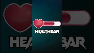 Create Health Bar in Unity #gamedev #unity #ui #art