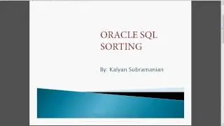 Oracle SQL -Sorting ASC,DESC Nulls First , Nulls Last