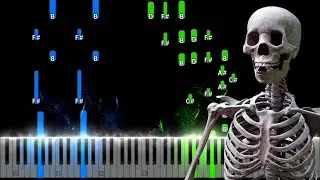 Spooky Scary Skeletons - Piano Tutorial