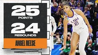 Angel Reese dominates Michigan in LSU's NCAA tournament win