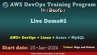 Live demo#2 | AWS DevOps 25-Jan-2024 batch | Cloud Computing In Telugu | Amazon Web Services