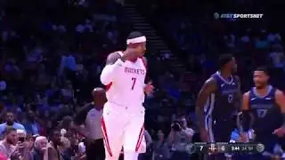 Carmelo ANTHONY First Basket for Houston Rockets vs Grizzlies | 2018 NBA PreSeason