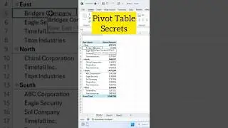 Pivot Table Secrets : Repeat Label Items and Tabular Form in Excel #excel #exceltips #exceltutorial