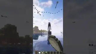 Тест эндермена #minecraft #майнкрафт #шортс #shorts #эндермен #enderman