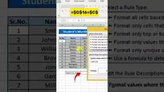 Excel Conditional Formatting Based On Another Cell | Conditional Formatting Tips and Tricks #tips