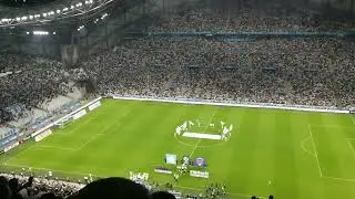 OM-Clermont - Entrée des joueurs + Tifos