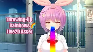 【Vtuber Assets】Throwing-Up Rainbows【Live2D Item】