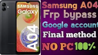 How to frp bypass Samsung A04 | remove Gmail A04