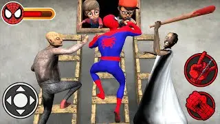 I Play As a SpiderMan VS Granny and Grandpa