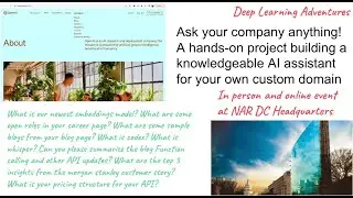 Ask your company anything! A hands on project building a custom AI assistant