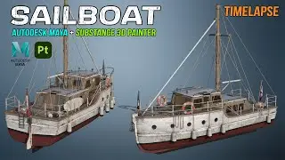 Sailboat | Autodesk Maya + Substance 3D Painter