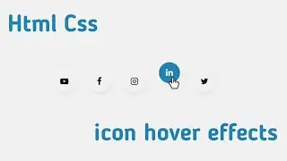 social media icons hover effects css