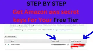 How to get Amazon AWS secret keys without any hassle