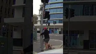 Instant Karma for Angry Pedestrian😂