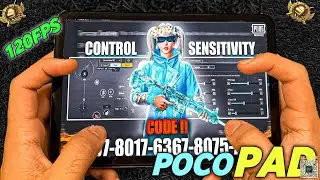 🔥POCO Pad 5G PUBG TEST🥵GYRO/ SENSITIVITY 4 FINGERS CLAW🔥 HDR+EXTREME💥POCO Pad 5G PUBG (BGMI) TEST