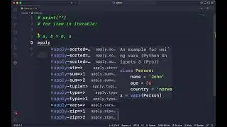 VSCode - Python Snippets 3 (Pro) Extension