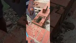 Bricklaying double dovetail #construction #bricklaying #keeponbricking #bricklayers #art #yt