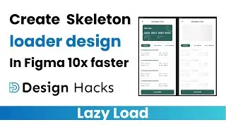 Create Skeleton Loader Design In Figma Very Fast 10x Speed || Design Hacks || Must try this plugin