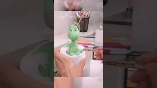 fondant dinosaur tutorial, caketopper tutorial step by step, динозавр из мастики, урок лепки