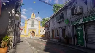 Wandering in a 3D Spanish Town (Unity Environment)