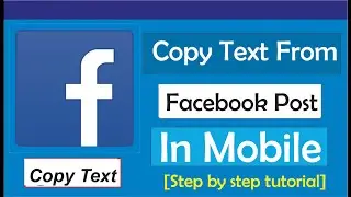 How To Copy Text From Facebook Post On Mobile