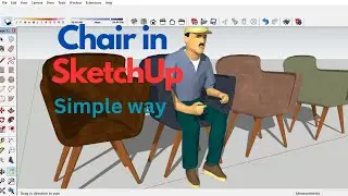 Club Chair Modeling in SketchUp