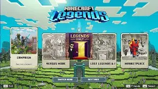 MINECRAFT LEGENDS CAMPAIGNS FROM THE BEGINNING. LET'S START THE ADVENTURE IN MINECRAFT LEGENDS.