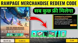FREE FIRE NEW REDEEM CODE 29 JUNE | RAMPAGE MERCHANDISE GIVEAWAY CONTEST DAY 1 CORRECT ANSWER