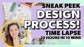 TIME LAPSE graphic design process...10 hours in 10 minutes!! [Stephanie O. // 2021]