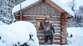 ДОБЫЛ МЯСО НА ГОД. ЗАНОЧЕВАЛ В ИЗБЕ ИЗ СУХАРНИКА. ЛОСЬ ЧУТЬ НЕ ЗАТОПТАЛ СОБАКУ.